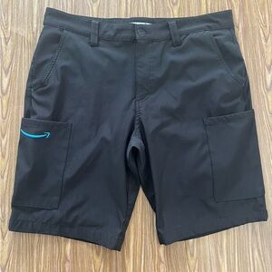 Official Amazon Employee Black Performance Stretch Cargo Shorts Large 36-38